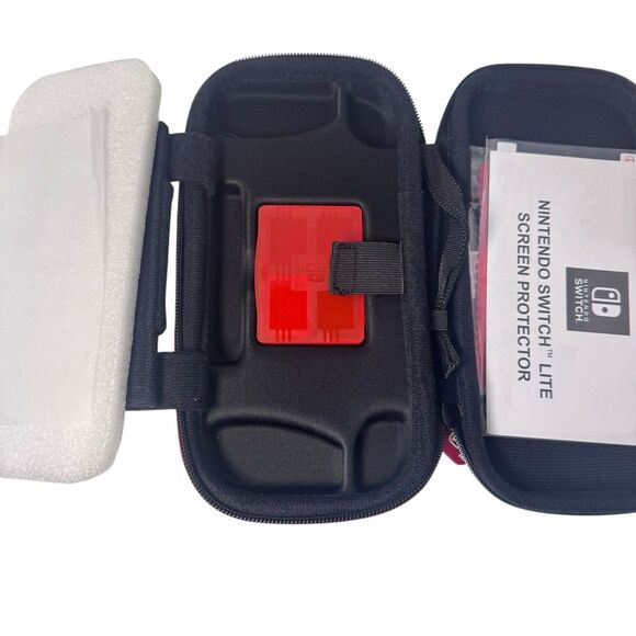 Nintendo Switch LITE Game Traveler Travel Carrying Case w/ Stand & Strap- Gray - Picture 13 of 15